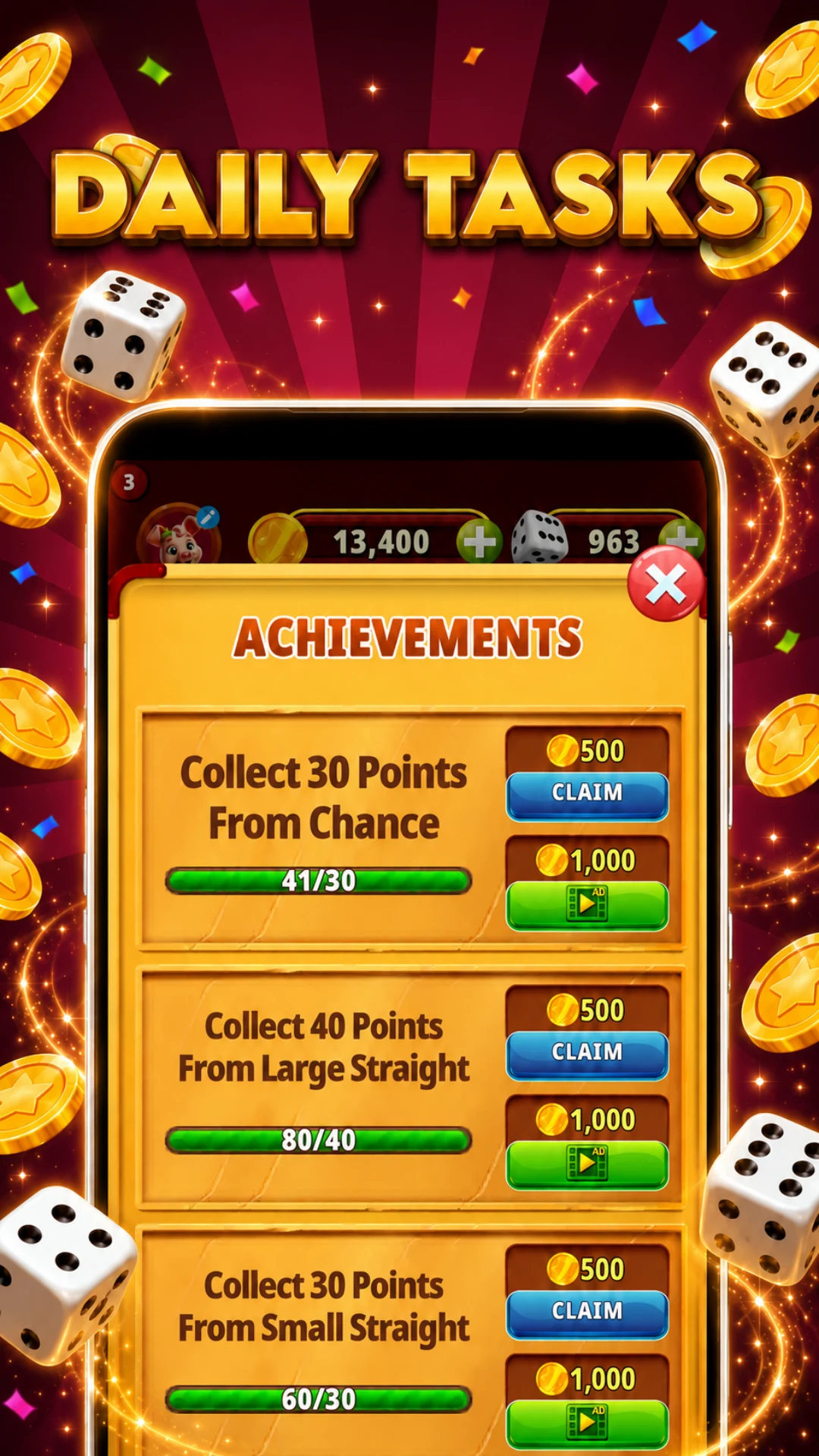 Yatzy Classic - Dice Game Fun screenshot